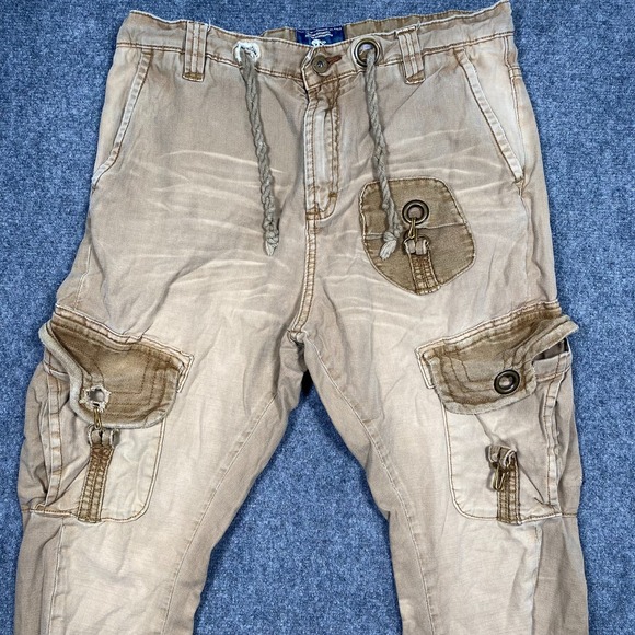 PRPS Goods&Co Mens Cargo Pants 32x29 Khaki Utility Cargo Streetwear EUC - Picture 2 of 10